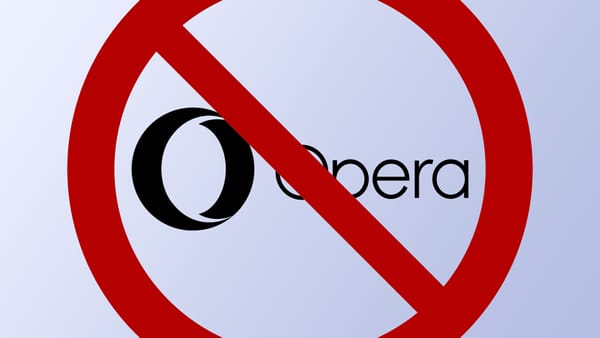 No sign over the Opera logo